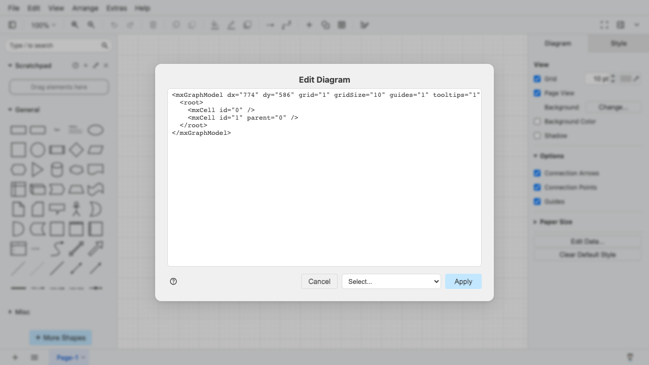 XML Diagram Editor