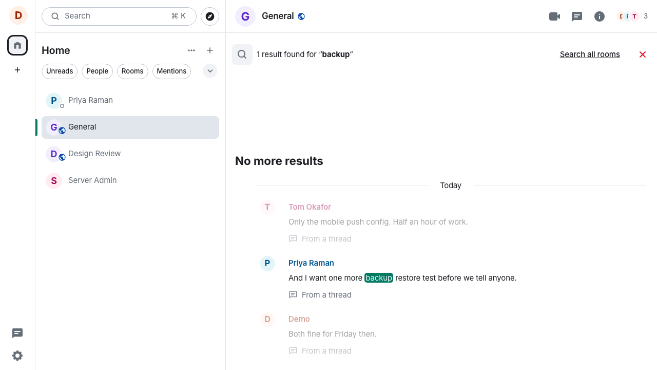 Search Across Conversations
