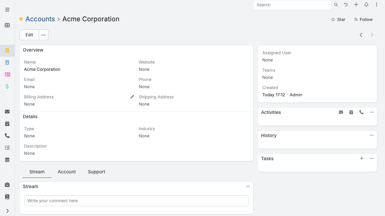 Account Detail