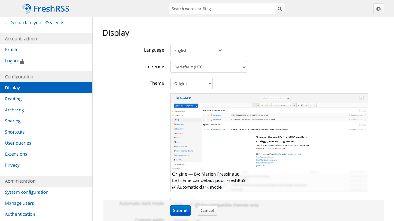 Display Settings