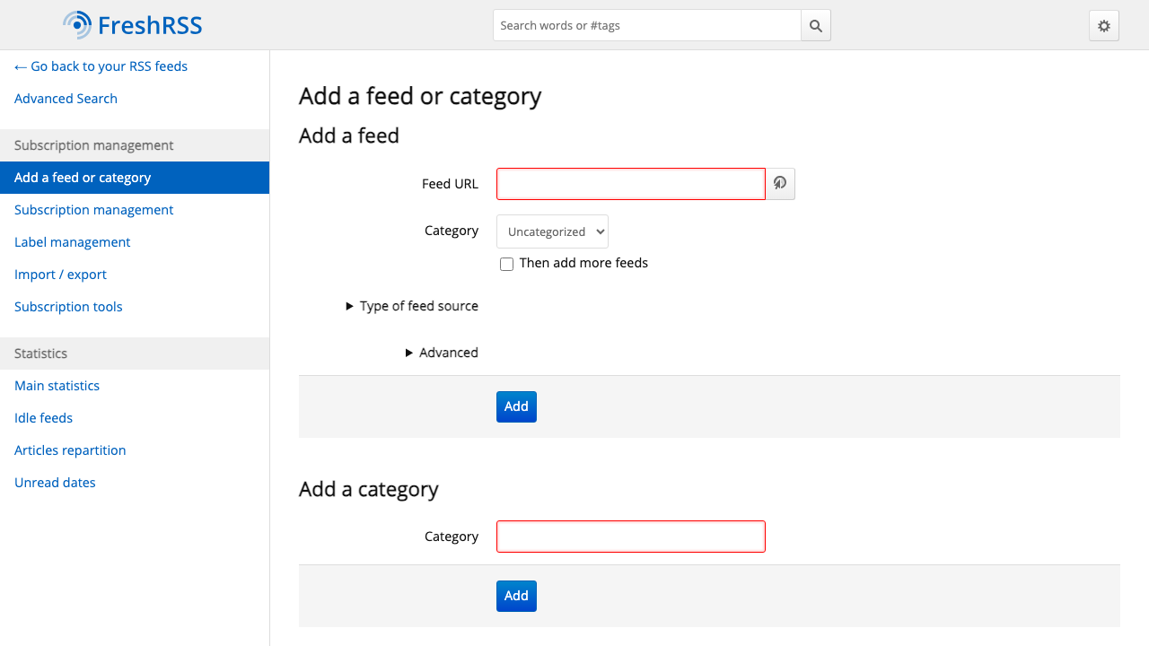 Add Feed