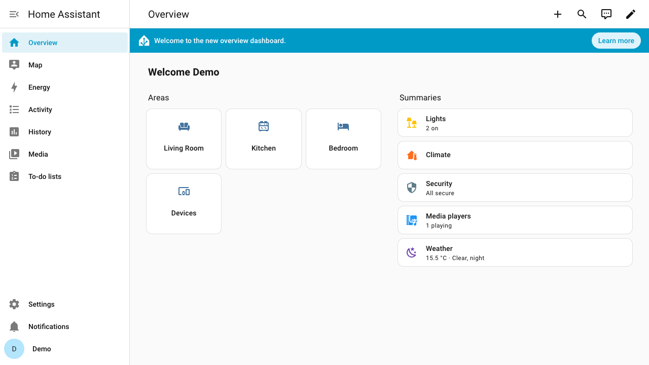 Home Dashboard