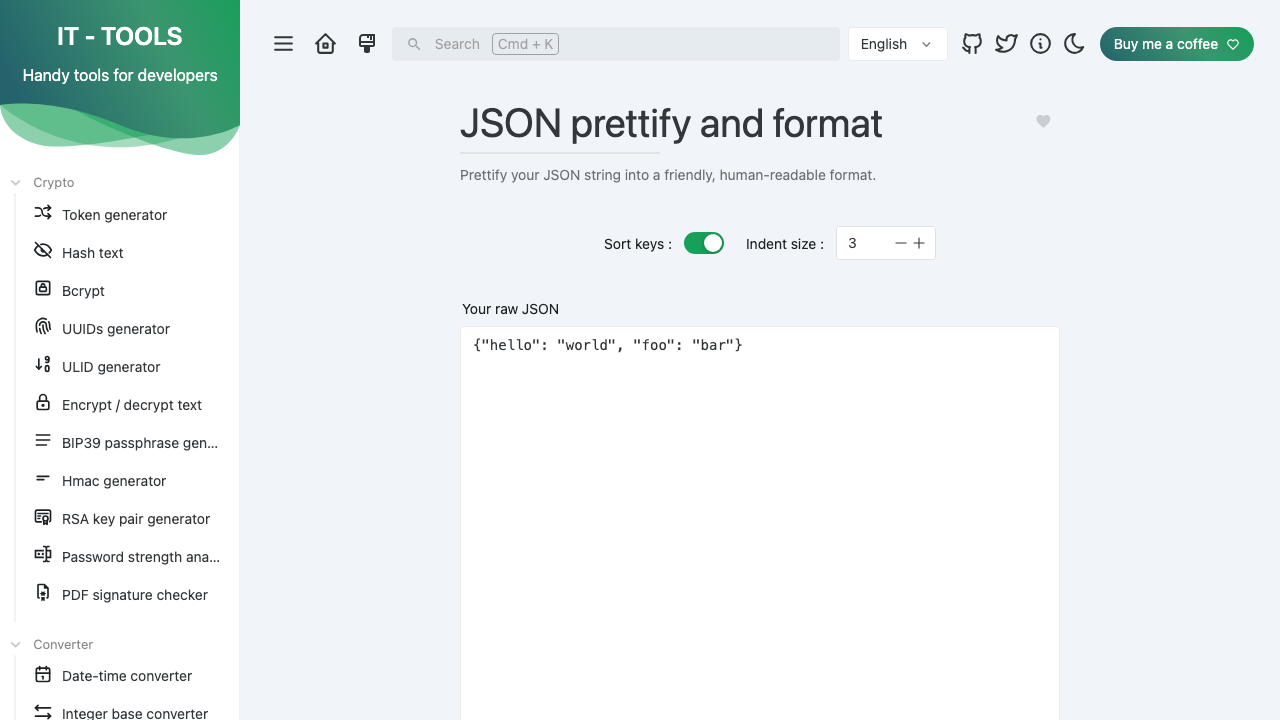JSON Prettify