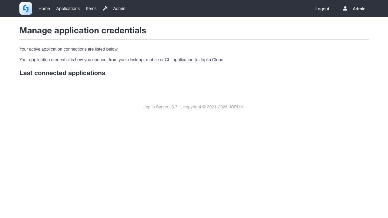 Application connections