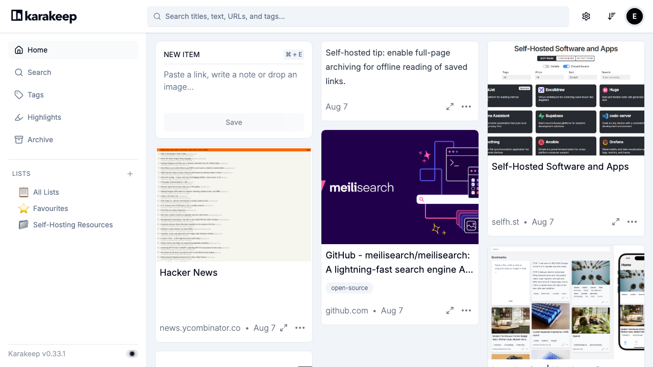 Bookmark Grid
