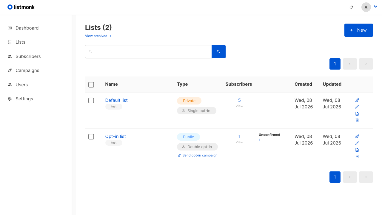 Mailing Lists