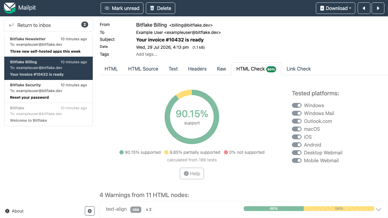 HTML Compatibility Check