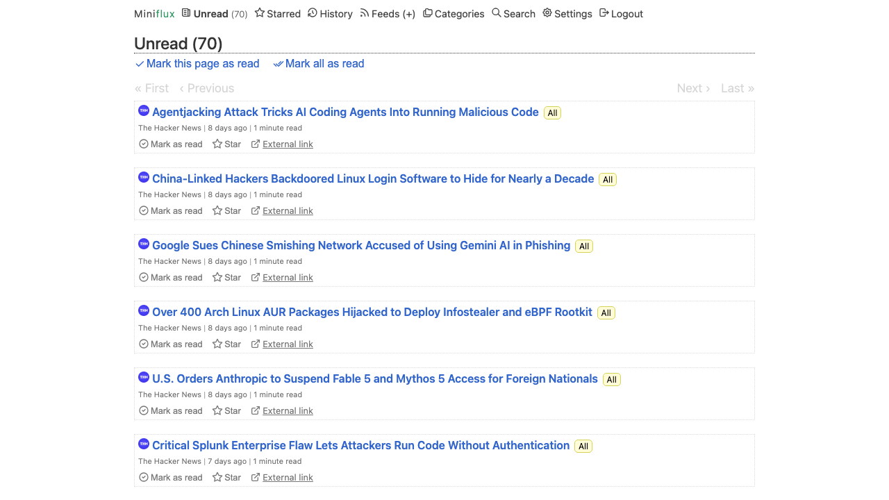 Unread Articles