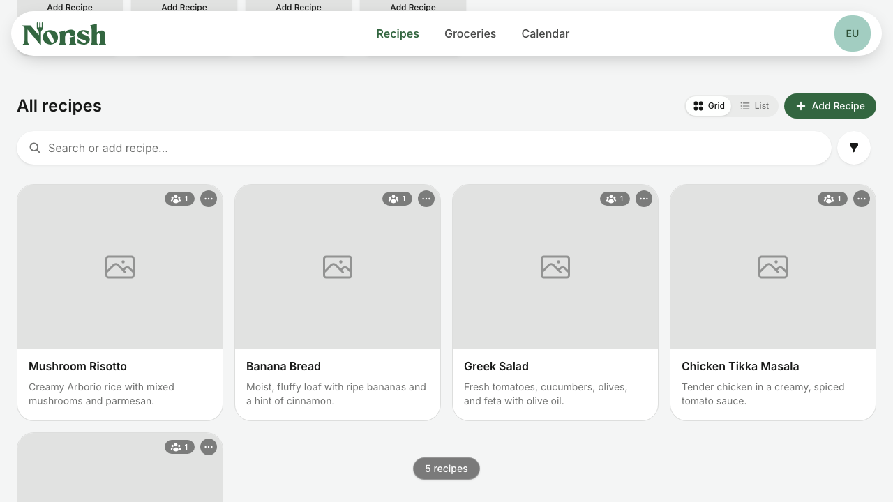 Recipe Library