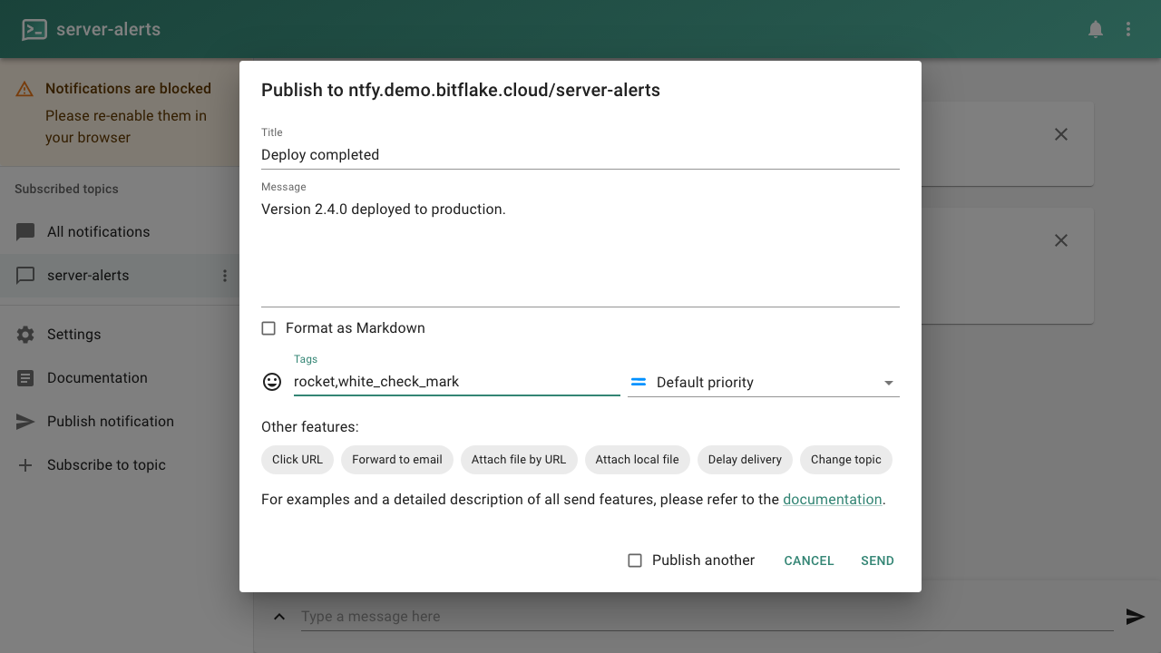 Publish a Message