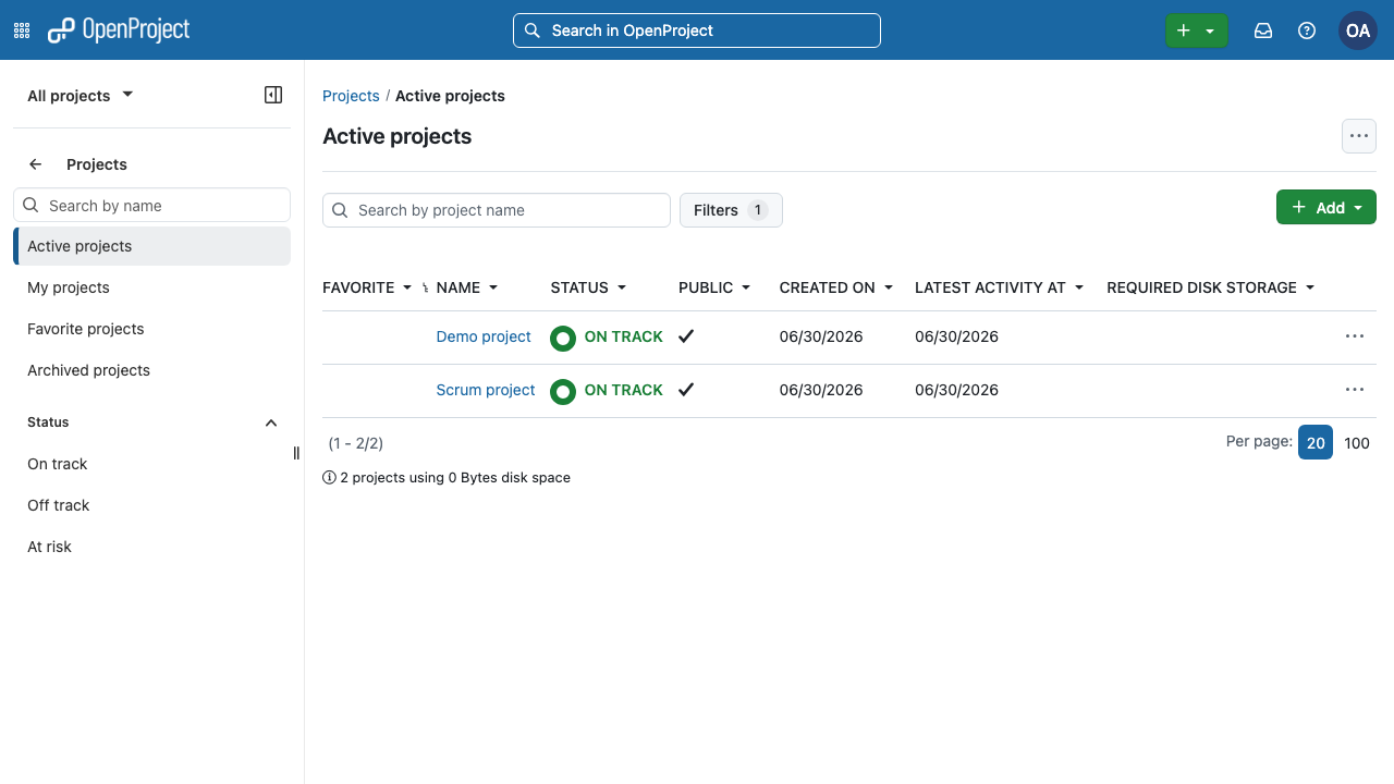 Projects Overview