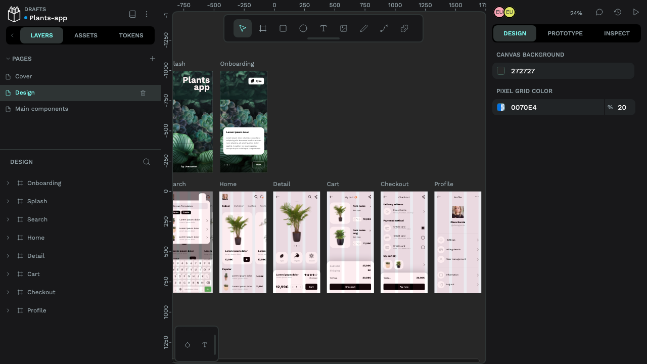 Multi-Screen Design Canvas