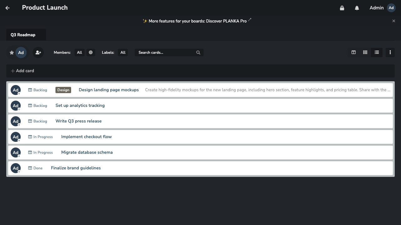 List View