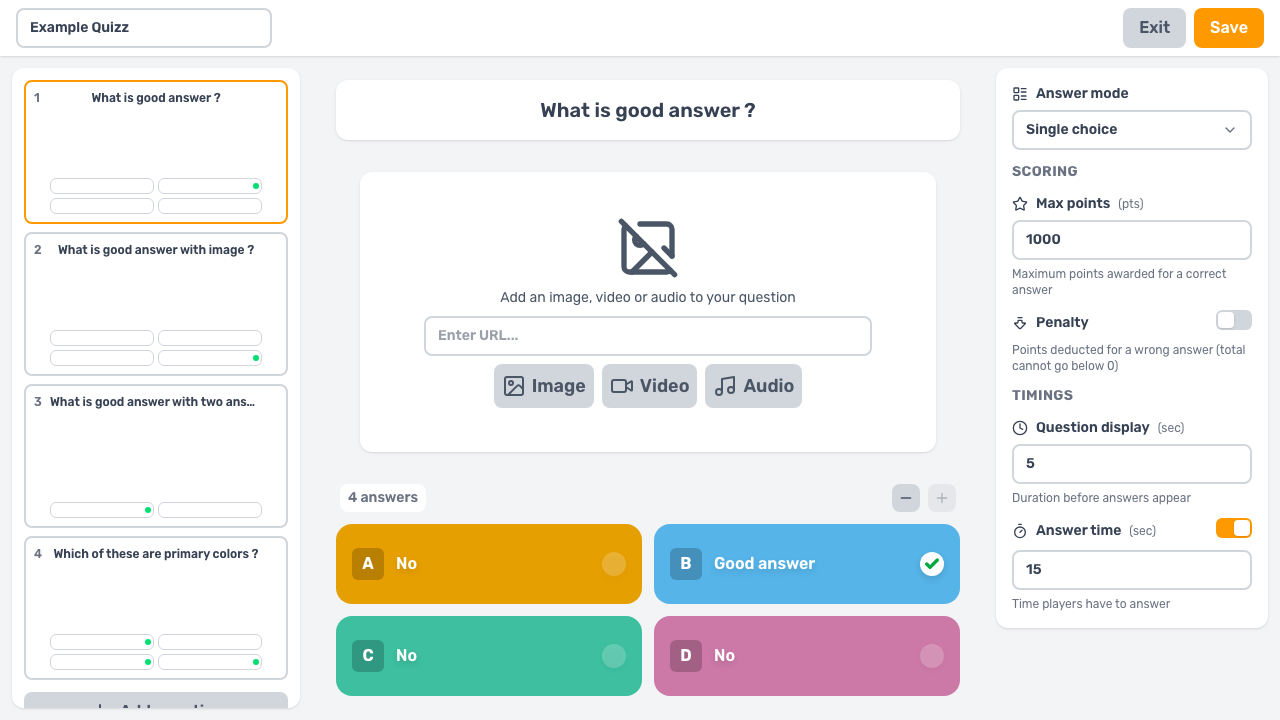 Quiz Editor