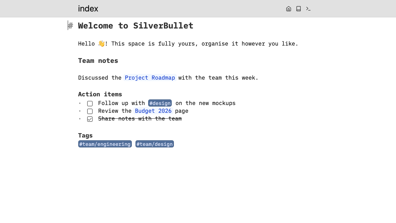 Home page
