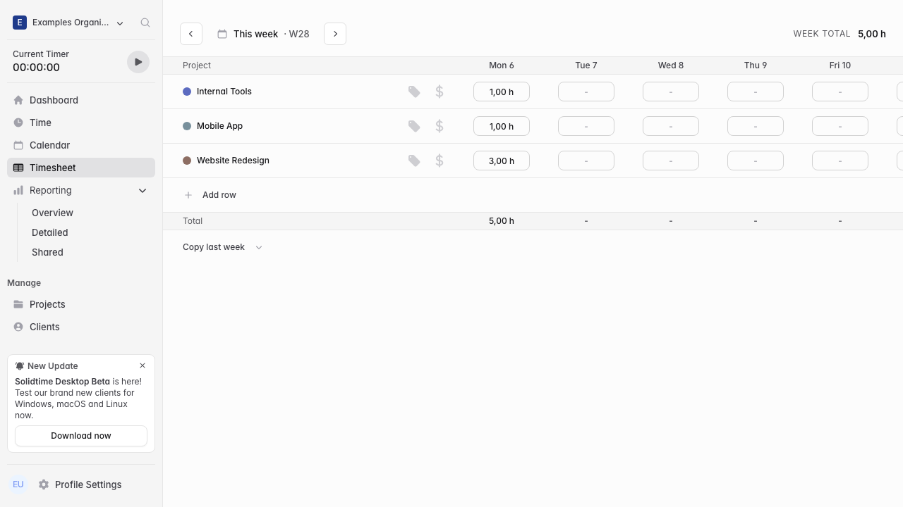 Timesheet