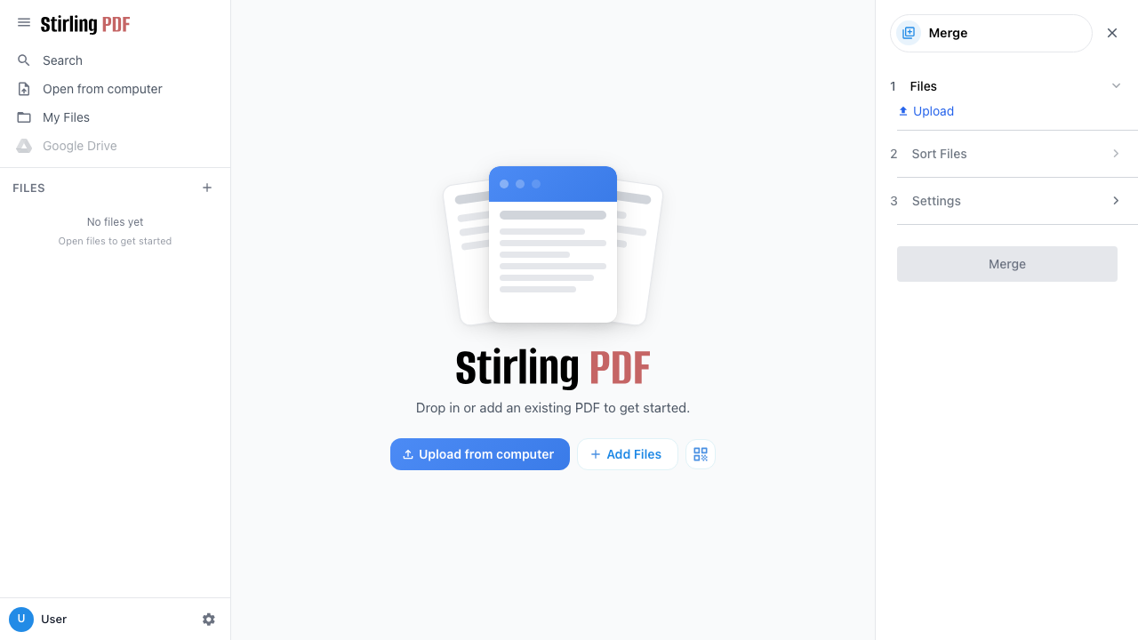 Merge PDFs