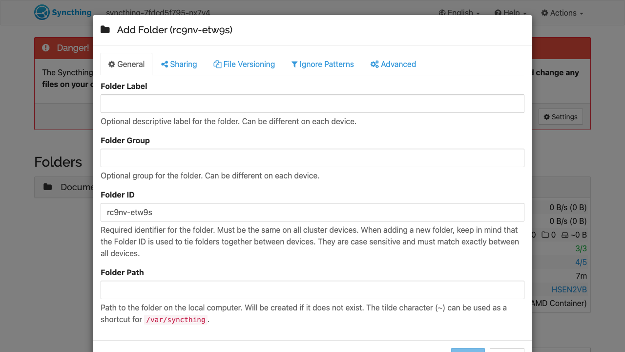 Add Folder