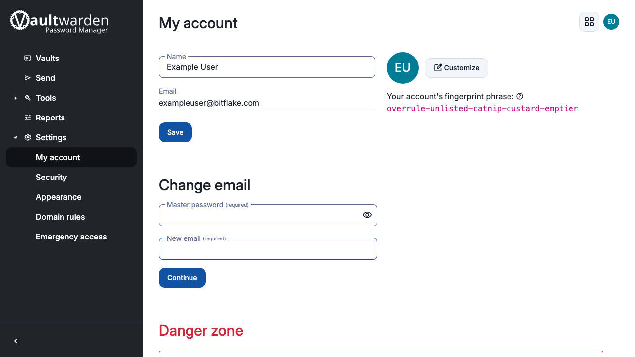 Account Settings