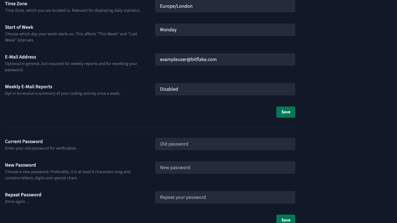 Account Settings