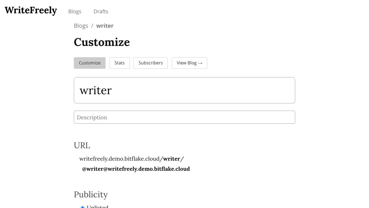 Blog Customization